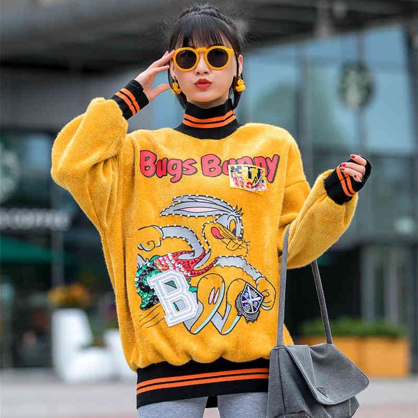 hoodies europe station fall/winter heavy industry beaded sweater women loose print age-reducing outer wear trendy brand, Black
hoodies europe station fall/winter heavy industry beaded sweater women loose print age-reducing outer wear trendy brand, Black
