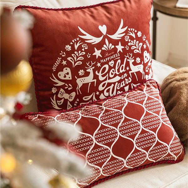 cushion/decorative pillow christmas cover red nordic festival wedding sofa back cushion american bedside backrest car
cushion/decorative pillow christmas cover red nordic festival wedding sofa back cushion american bedside backrest car