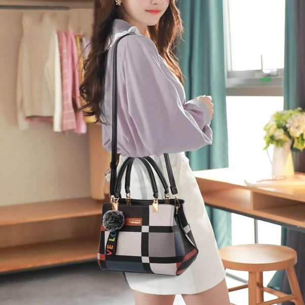 evening bags female casual handbag shoulder bag for women plaid fashion stitching brand totes crossbody
evening bags female casual handbag shoulder bag for women plaid fashion stitching brand totes crossbody