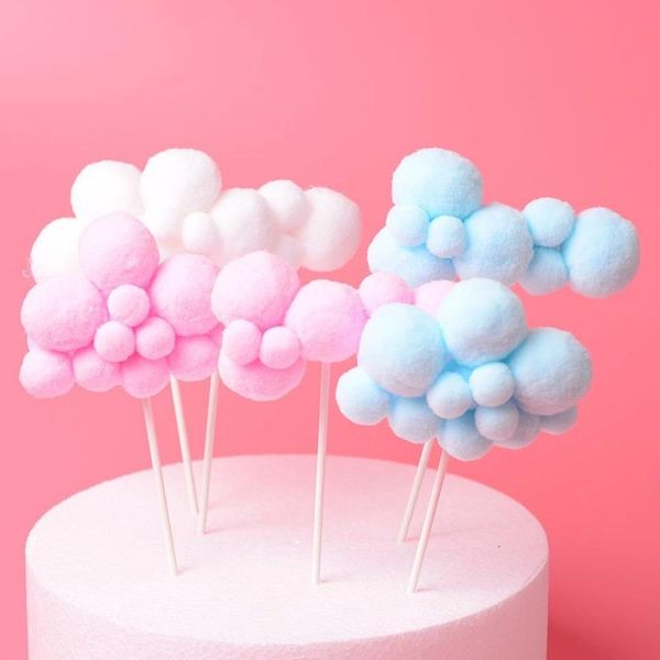 Other Event & Party Supplies 1PC Pink Blue Soft Pompom Cloud Cake Topper Happy Birthday DIY Top Flags Decoration For Festival Year
Other Event & Party Supplies 1PC Pink Blue Soft Pompom Cloud Cake Topper Happy Birthday DIY Top Flags Decoration For Festival Year