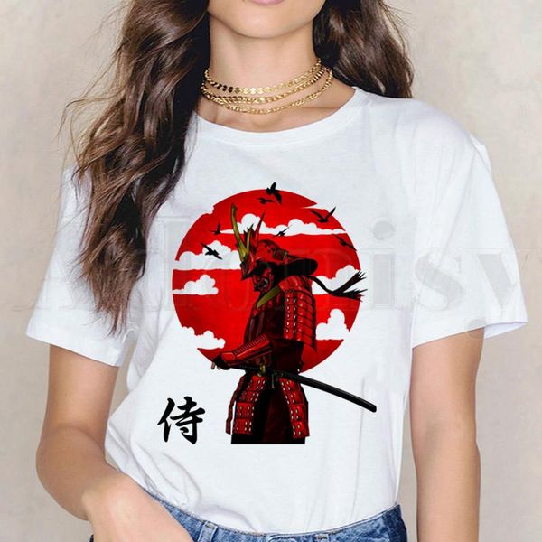 women's t-shirt short sleeve female tees harajuku vintaget shirts japan samurai warrio fashion, White
women's t-shirt short sleeve female tees harajuku vintaget shirts japan samurai warrio fashion, White