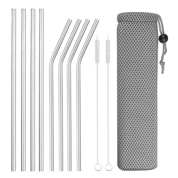 drinking straws reusable metal 4/8pcs 304 stainless steel sturdy bent straight drinks straw
drinking straws reusable metal 4/8pcs 304 stainless steel sturdy bent straight drinks straw