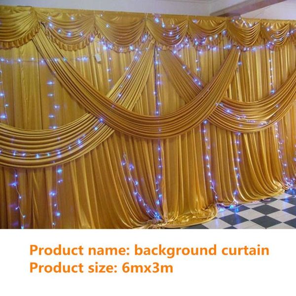 party decoration gold ice silk wedding backdrops with swag stage background drape and curtain 20ft (w) x 10ft (h) for
party decoration gold ice silk wedding backdrops with swag stage background drape and curtain 20ft (w) x 10ft (h) for