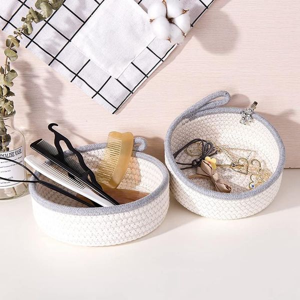 storage baskets 2 mini woven round cotton rope basket little for organizing decor baby toy keys snack gifts
storage baskets 2 mini woven round cotton rope basket little for organizing decor baby toy keys snack gifts