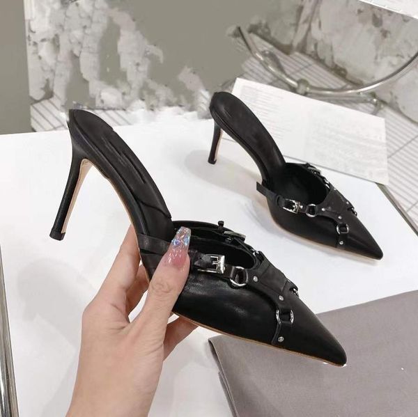 2022classic high heeled sandals designer heels woman shoes leather suede metal buckle for parties occupation hollow out sliders sandal size, Black
2022classic high heeled sandals designer heels woman shoes leather suede metal buckle for parties occupation hollow out sliders sandal size, Black