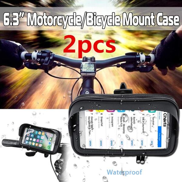 cell phone mounts & holders 2pcs waterproof motorcycle handlebar mount bag case cover 6.3 inch bike bicycle mobile holder stand for s
cell phone mounts & holders 2pcs waterproof motorcycle handlebar mount bag case cover 6.3 inch bike bicycle mobile holder stand for s