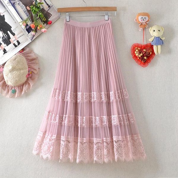 skirts women summer elegant tulle lace patchwork midi 2021 fashion ladies spring streetwear high waist casual pleated skirt s246, Black
skirts women summer elegant tulle lace patchwork midi 2021 fashion ladies spring streetwear high waist casual pleated skirt s246, Black