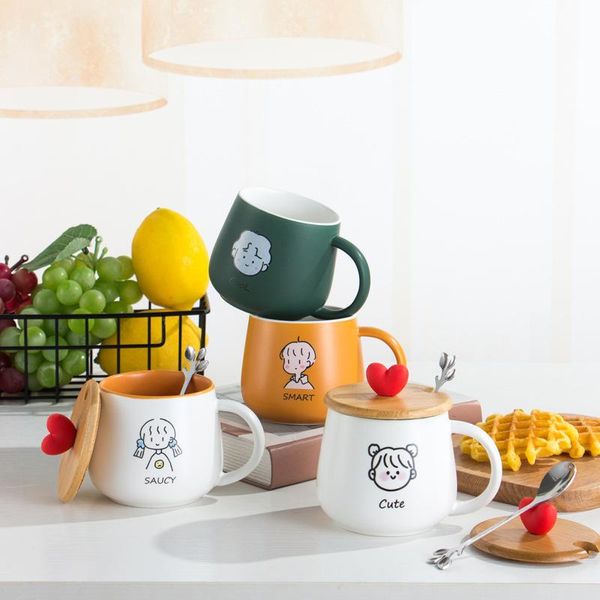 mugs men and women cartoon color glaze ceramic water cup office coffee creative mug with lid spoon student couple
mugs men and women cartoon color glaze ceramic water cup office coffee creative mug with lid spoon student couple