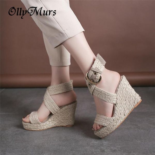 women summer wedge sandals female woven platform 11cm bohemia high heel fashion ankle strap open toe ladies shoes 2021, Black
women summer wedge sandals female woven platform 11cm bohemia high heel fashion ankle strap open toe ladies shoes 2021, Black