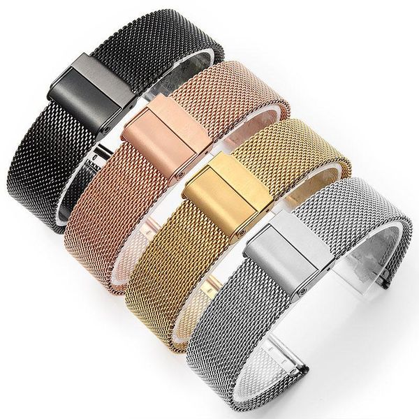 watch bands universal milanese bracelet silver stainless steel band replacement for smart 12 14 16 18 20mm 22mm 24m, Black;brown
watch bands universal milanese bracelet silver stainless steel band replacement for smart 12 14 16 18 20mm 22mm 24m, Black;brown