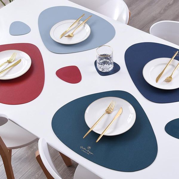mats & pads nordic style pu leather placemat tableware pad oil water resistant for dining table heat insulation mat
mats & pads nordic style pu leather placemat tableware pad oil water resistant for dining table heat insulation mat