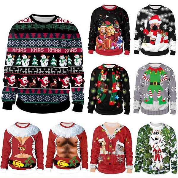 women's hoodies & sweatshirts ugly christmas printed funny loose oversize women long sleeve sweatshirt pullovers, Black
women's hoodies & sweatshirts ugly christmas printed funny loose oversize women long sleeve sweatshirt pullovers, Black