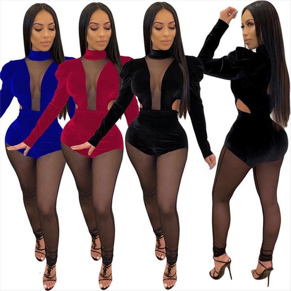 sheer mesh patchwork womens rompers velvet turtleneck puff long sleeve skinny romper night club overalls christmas, Black;white
sheer mesh patchwork womens rompers velvet turtleneck puff long sleeve skinny romper night club overalls christmas, Black;white