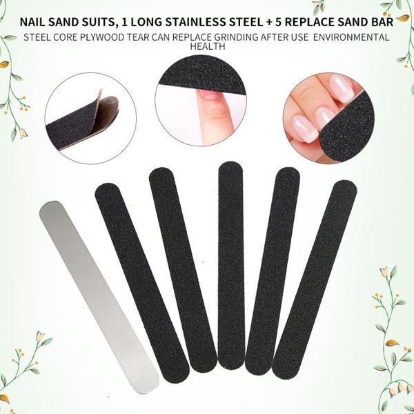 nail art equipment 6pc sander set replaceable stainless steel belt tool polishing, Silver
nail art equipment 6pc sander set replaceable stainless steel belt tool polishing, Silver