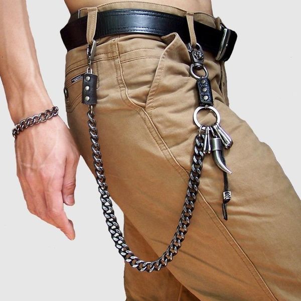 keychains wild trouser chain belt keychain men pants hipster key pant keyring horn skull pendant clothing accessories, Silver
keychains wild trouser chain belt keychain men pants hipster key pant keyring horn skull pendant clothing accessories, Silver