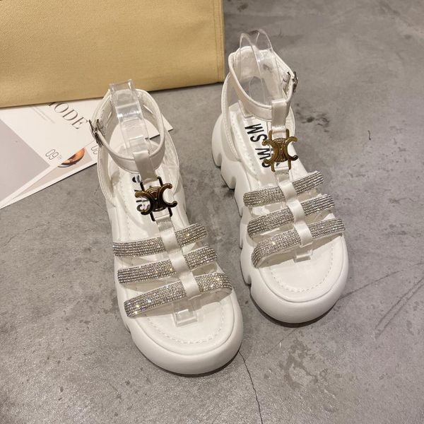 sandals women summer fashion women's solid color rhinestones buckle strap platform zapato mujer, Black
sandals women summer fashion women's solid color rhinestones buckle strap platform zapato mujer, Black