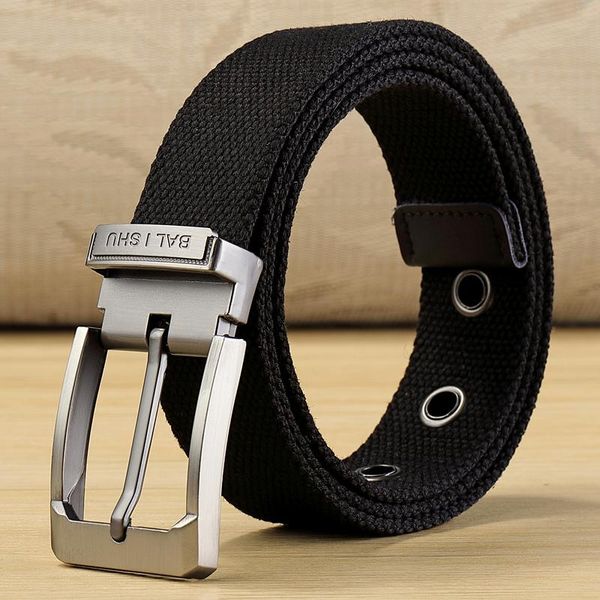 belts men women military canvas belt luxury metal pin buckle jeans black army tactical for waistband strap male 2021, Black;brown
belts men women military canvas belt luxury metal pin buckle jeans black army tactical for waistband strap male 2021, Black;brown