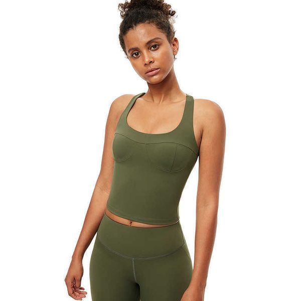 23 cup yoga outfits women's tank sports bra women underwears padded running fitness casual exercise vest gym clothes, Gray
23 cup yoga outfits women's tank sports bra women underwears padded running fitness casual exercise vest gym clothes, Gray