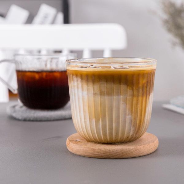 mugs 1pcs transparent stripe glass cup ice latte coffee mug with handle breakfast milk juice home cafe drinkware travel 280ml
mugs 1pcs transparent stripe glass cup ice latte coffee mug with handle breakfast milk juice home cafe drinkware travel 280ml