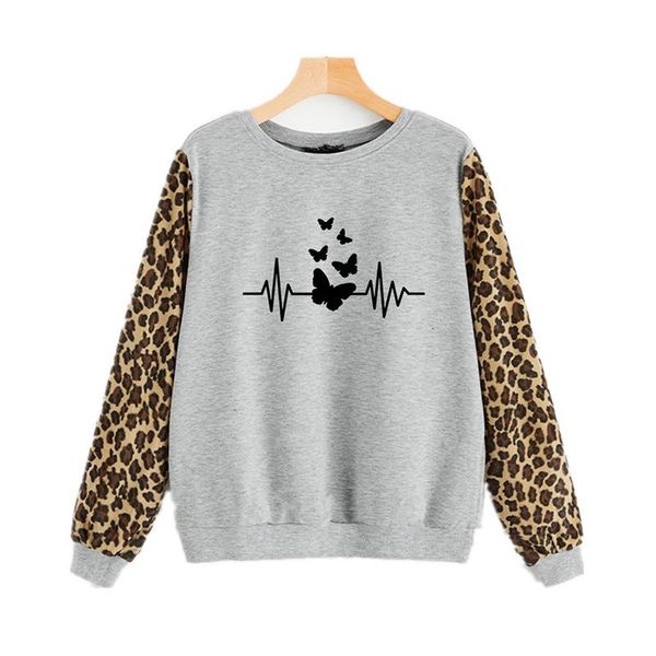 women's hoodies & sweatshirts leopard patchwork women plus size pullovers xxl autumn winter long sleeve casual hoodie gray printed ladi, Black
women's hoodies & sweatshirts leopard patchwork women plus size pullovers xxl autumn winter long sleeve casual hoodie gray printed ladi, Black