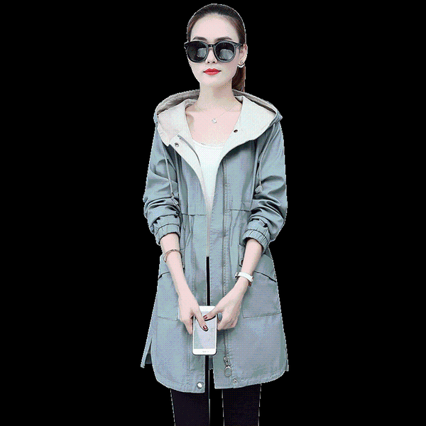 women's trench coats long casual female windbreaker coat 2021 autumn sleeve slim hooded women student basic overcoat outerwear y252, Tan;black
women's trench coats long casual female windbreaker coat 2021 autumn sleeve slim hooded women student basic overcoat outerwear y252, Tan;black