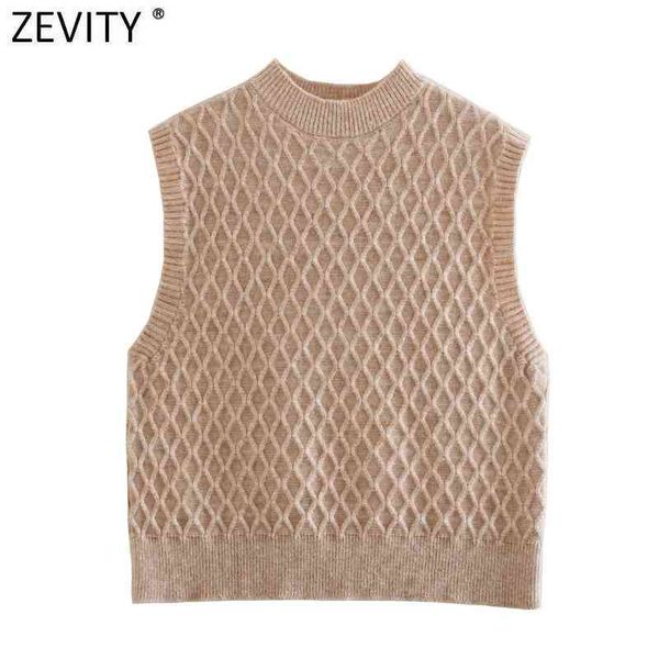 zevity women honeycomb stitched vest short knitting sweater female chic o neck sleeveless solid slim pullovers sw818 210419, White;black
zevity women honeycomb stitched vest short knitting sweater female chic o neck sleeveless solid slim pullovers sw818 210419, White;black