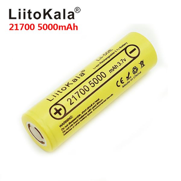 liitokala lii-50e 21700 5000mah rechargeable battery 3.7v 5c discharge high power batteries for high-power appliances
liitokala lii-50e 21700 5000mah rechargeable battery 3.7v 5c discharge high power batteries for high-power appliances