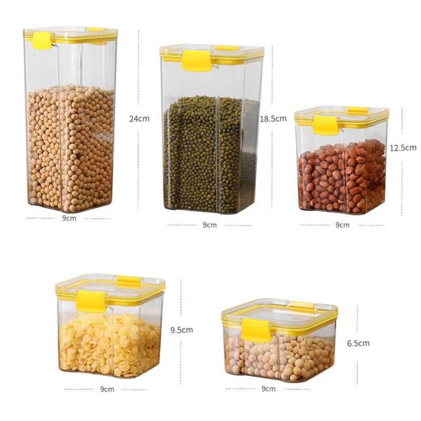 storage bottles & jars transparent sealed box kitchen grain containers square jar nut snack tank airtight pantry
storage bottles & jars transparent sealed box kitchen grain containers square jar nut snack tank airtight pantry