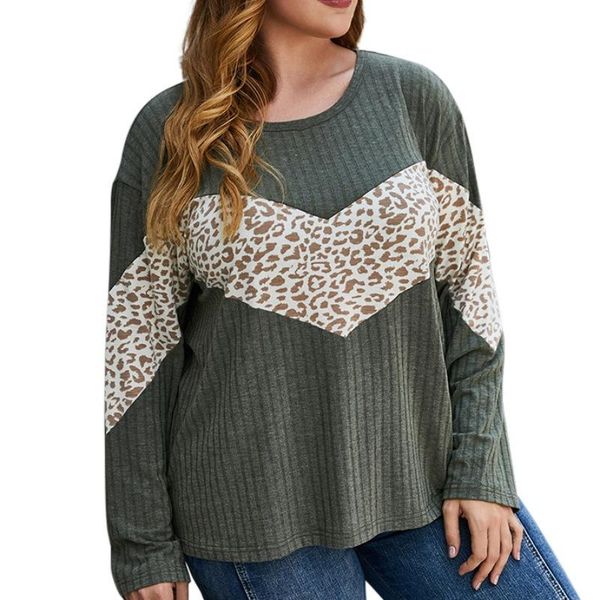 women's t-shirt winter casual oversize knit loose women clothes ladies round neck long sleeve stitching army green xl, White
women's t-shirt winter casual oversize knit loose women clothes ladies round neck long sleeve stitching army green xl, White