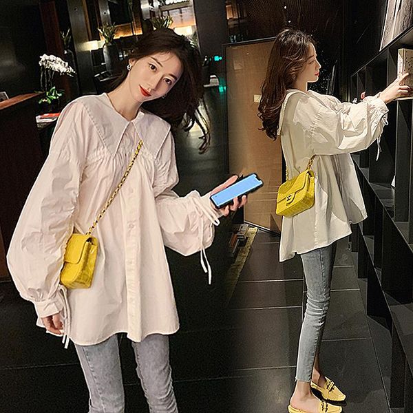 2635# maternity clothes spring autumn turn down collar plain color stylish pregnant women pregnancy dresses, White
2635# maternity clothes spring autumn turn down collar plain color stylish pregnant women pregnancy dresses, White