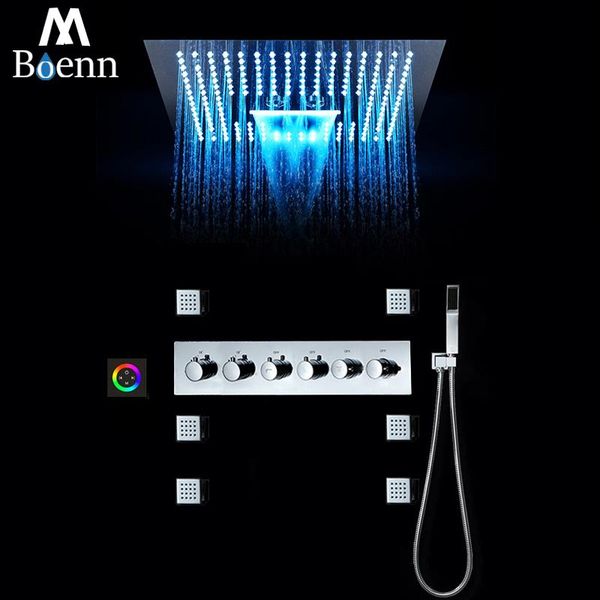 boenn rain shower systems 16 inch led head bathroom faucets waterfall set bath thermostatic mixer black / chrome sets
boenn rain shower systems 16 inch led head bathroom faucets waterfall set bath thermostatic mixer black / chrome sets