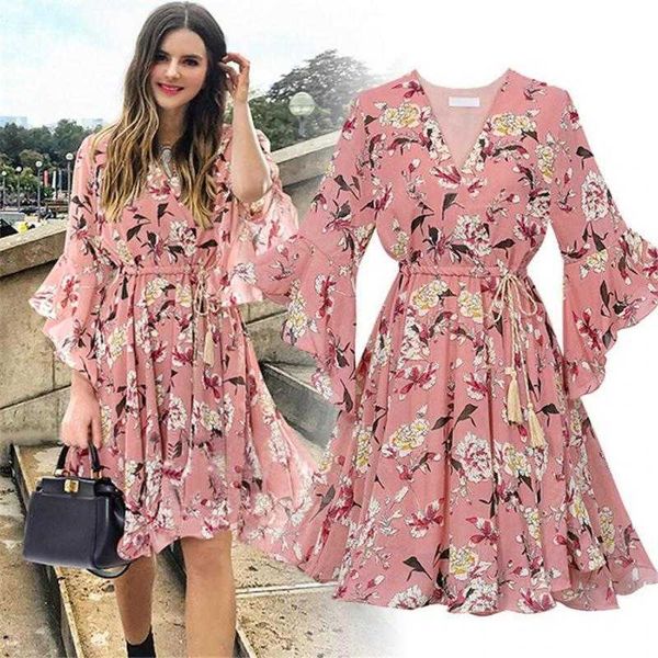 spring summer dresses women fashion casual chiffon floral printing short sleeve v-neck party dress vestido de mujer 210712, Black;gray
spring summer dresses women fashion casual chiffon floral printing short sleeve v-neck party dress vestido de mujer 210712, Black;gray
