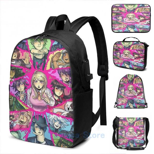 backpack funny graphic print dangan ronpa v3 usb charge men school bags women bag travel laptop
backpack funny graphic print dangan ronpa v3 usb charge men school bags women bag travel laptop