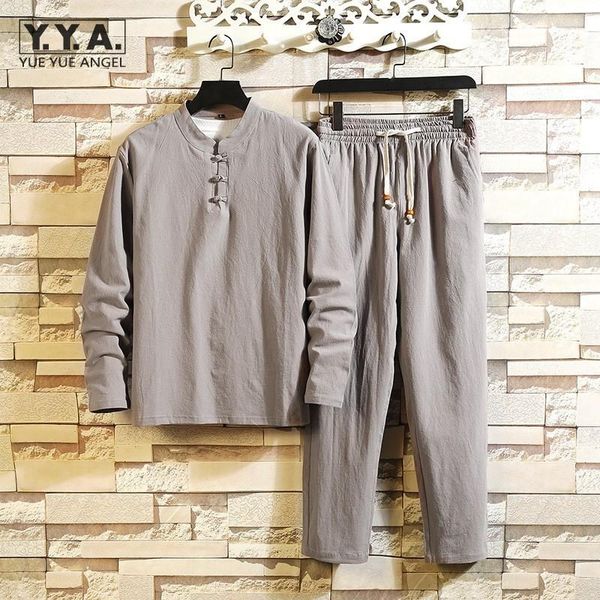 mens casual long sleeve loose set lace up pantsuit tracksuit vintage cotton linen harajuku plus size men two piece outfits men's tracks, Gray
mens casual long sleeve loose set lace up pantsuit tracksuit vintage cotton linen harajuku plus size men two piece outfits men's tracks, Gray