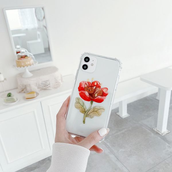 flower cat or girl bear pattern transparent phone cases for iphone 12 11 pro promax x xs max 7 8 plus shockproof protect cover
flower cat or girl bear pattern transparent phone cases for iphone 12 11 pro promax x xs max 7 8 plus shockproof protect cover