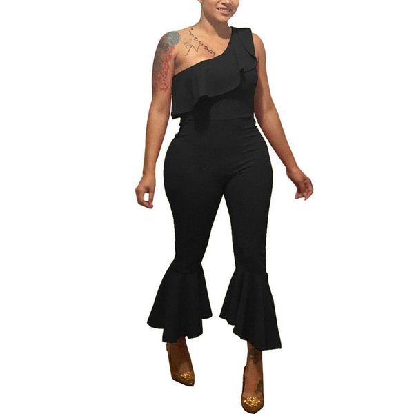 women's jumpsuits & rompers one shoulder ruffles overalls elegant long playsuits female romper jumpsuites ladies pants oversized qm3487, Black;white
women's jumpsuits & rompers one shoulder ruffles overalls elegant long playsuits female romper jumpsuites ladies pants oversized qm3487, Black;white