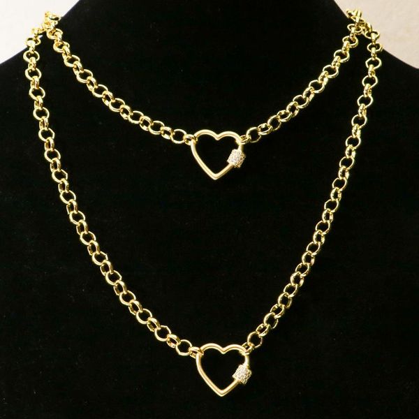pendant necklaces 4 pieces matte gold clasp heart shape buckle necklace chain o jewelry 50252, Silver
pendant necklaces 4 pieces matte gold clasp heart shape buckle necklace chain o jewelry 50252, Silver