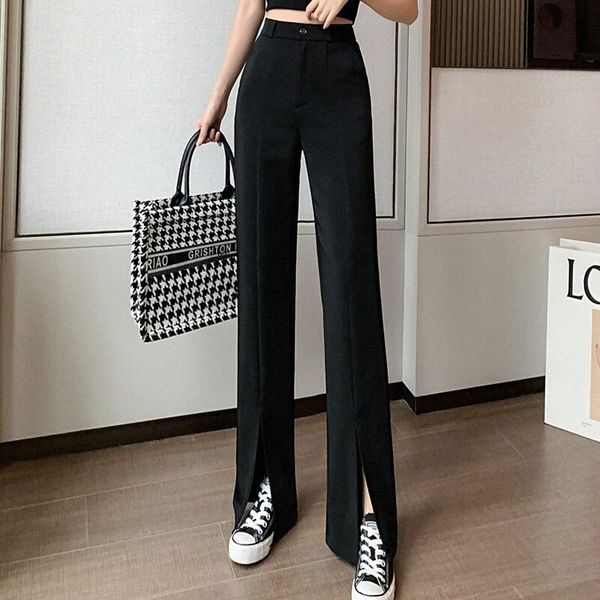 women's fashion streetwear pants split pocket full length pants casual weekend inelastic plain comfort mid waist summer ice silk black, Black;white
women's fashion streetwear pants split pocket full length pants casual weekend inelastic plain comfort mid waist summer ice silk black, Black;white