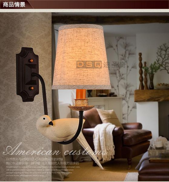 wall lamp north american style retro bedroom bedside single head creative living room simple children's bird lamps
wall lamp north american style retro bedroom bedside single head creative living room simple children's bird lamps