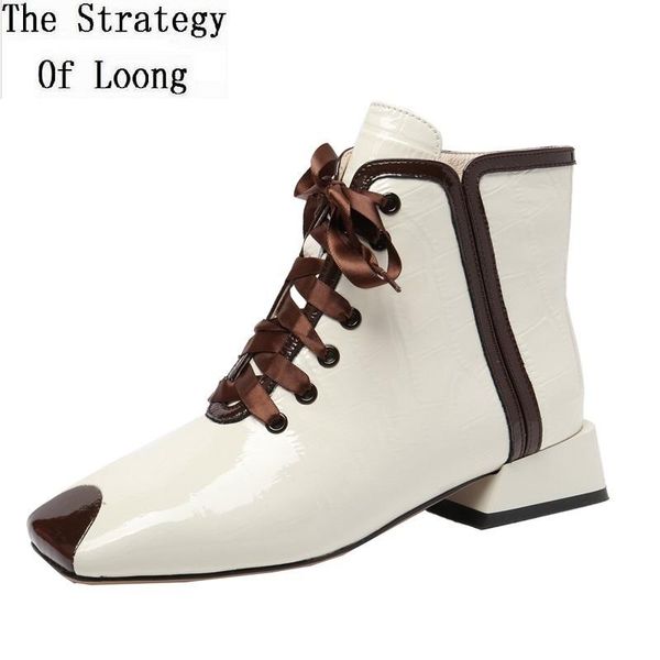 boots spring autumn thick heels square toe patent leather women ankle equestrian winter zipper plush ladies short botas, Black
boots spring autumn thick heels square toe patent leather women ankle equestrian winter zipper plush ladies short botas, Black