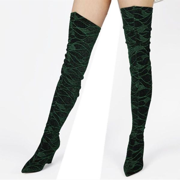 design stripe stiletto heel boots thigh high wedge shoes over the knee stretch long fashion winter big size 43, Black
design stripe stiletto heel boots thigh high wedge shoes over the knee stretch long fashion winter big size 43, Black