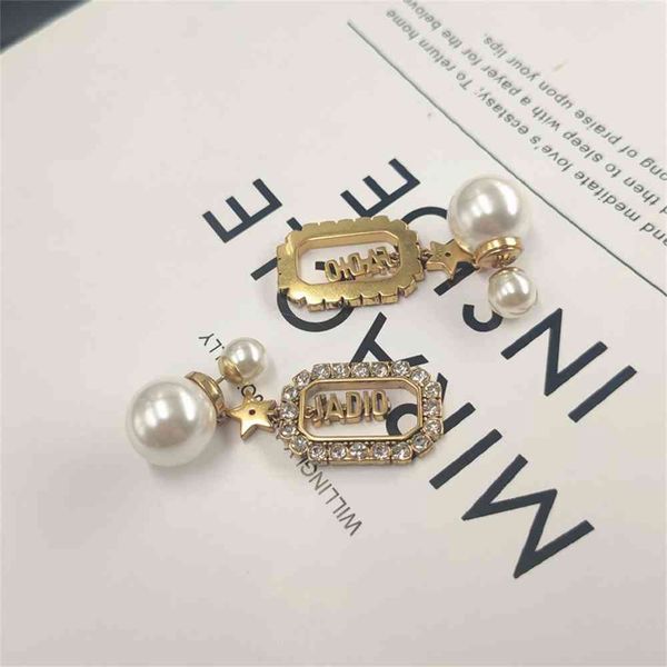 special offer 2021 luxury designer jewelry / star the same small fragrance inlaid diamond letter earrings female pearl ear ornaments, Silver
special offer 2021 luxury designer jewelry / star the same small fragrance inlaid diamond letter earrings female pearl ear ornaments, Silver