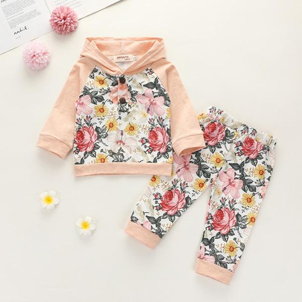 clothing sets 2pcs infant baby girls casual clothes set, floral splicing hooded long sleeves buttons pullover with bow + high-waist trousers, White
clothing sets 2pcs infant baby girls casual clothes set, floral splicing hooded long sleeves buttons pullover with bow + high-waist trousers, White