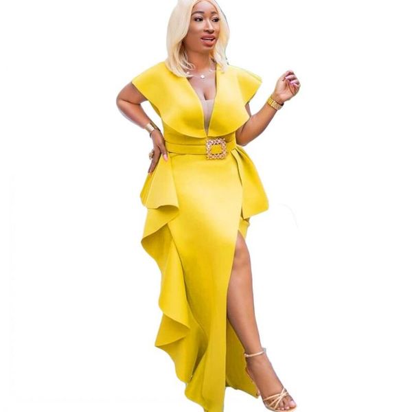 ethnic clothing african maxi dresses for women deep v neck robes with belt fashion ruffle splice elegant chic party dress vestidos, Red
ethnic clothing african maxi dresses for women deep v neck robes with belt fashion ruffle splice elegant chic party dress vestidos, Red