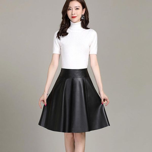 skirts ol office lady skirt celmia women fashion real leather solid color a line party high waist femininas, Black
skirts ol office lady skirt celmia women fashion real leather solid color a line party high waist femininas, Black