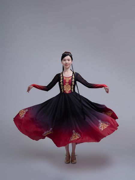 ethnic clothing xinjiang uygur dance performance clothes art examination minority big swing skirt suit women's summer, Red
ethnic clothing xinjiang uygur dance performance clothes art examination minority big swing skirt suit women's summer, Red