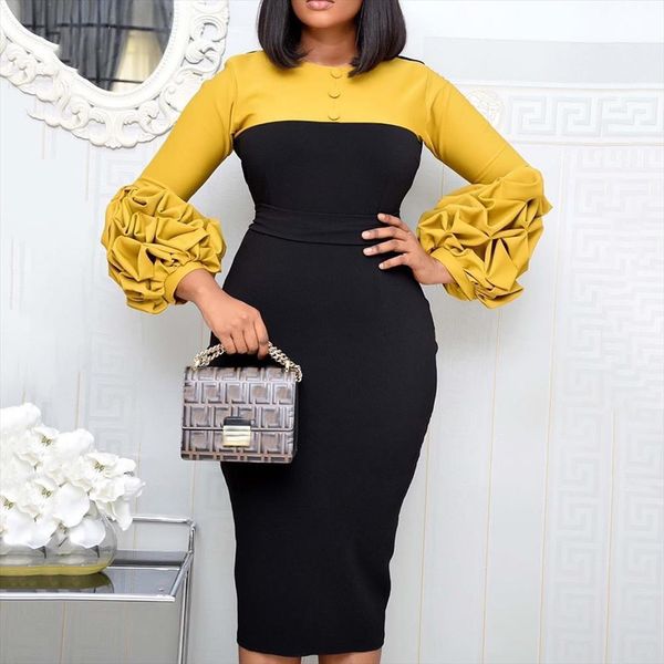 elegant patchwork party vintage womens dresses african polyester puff sleeve bodycon midi office ladies vestidos blue yellow robe, Black;gray
elegant patchwork party vintage womens dresses african polyester puff sleeve bodycon midi office ladies vestidos blue yellow robe, Black;gray
