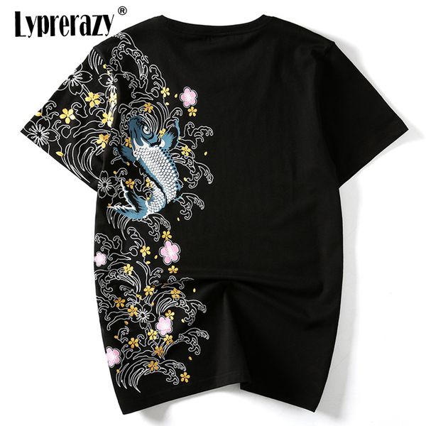 print japan embroidery t-shirt koi fish white tees summer harajuku men hip hop tshirt streetwear, White;black
print japan embroidery t-shirt koi fish white tees summer harajuku men hip hop tshirt streetwear, White;black