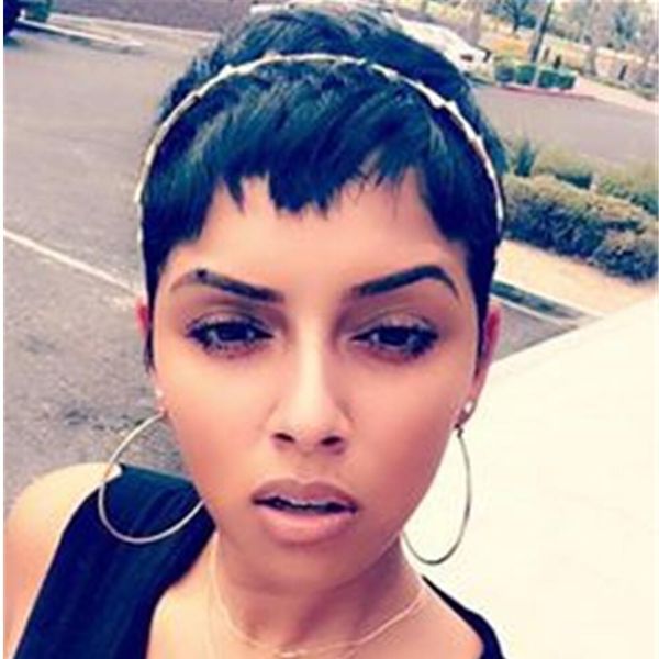 pixie cut short brazilian straight human hair none lace front wigs machine made bob wig for black women natural color, Black;brown
pixie cut short brazilian straight human hair none lace front wigs machine made bob wig for black women natural color, Black;brown