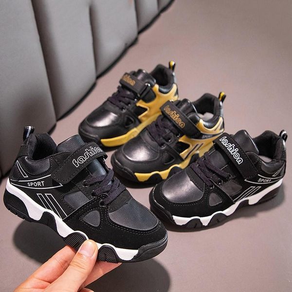 athletic & outdoor kids sneakers black golden patchwork round toe children sport shoes 26-39 pu leather autumn boys girls casual shoe traine
athletic & outdoor kids sneakers black golden patchwork round toe children sport shoes 26-39 pu leather autumn boys girls casual shoe traine